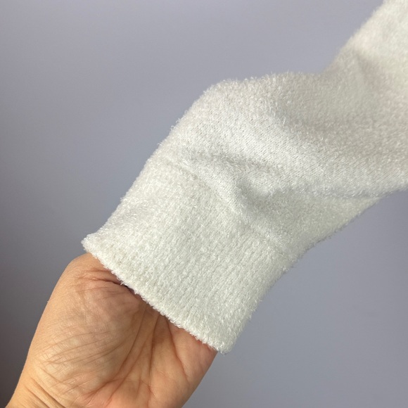 Knix Soft Knit Neutral Everyday Essential Cream Crewneck Long Sleeve Large Top - Picture 5 of 10